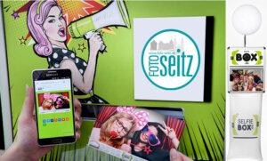 Sofortdruck - 1 Stunde Service in Nürnberg Innenstadt Foto-Box/Selfie-Box zum ausleihen bei Foto Seitz
