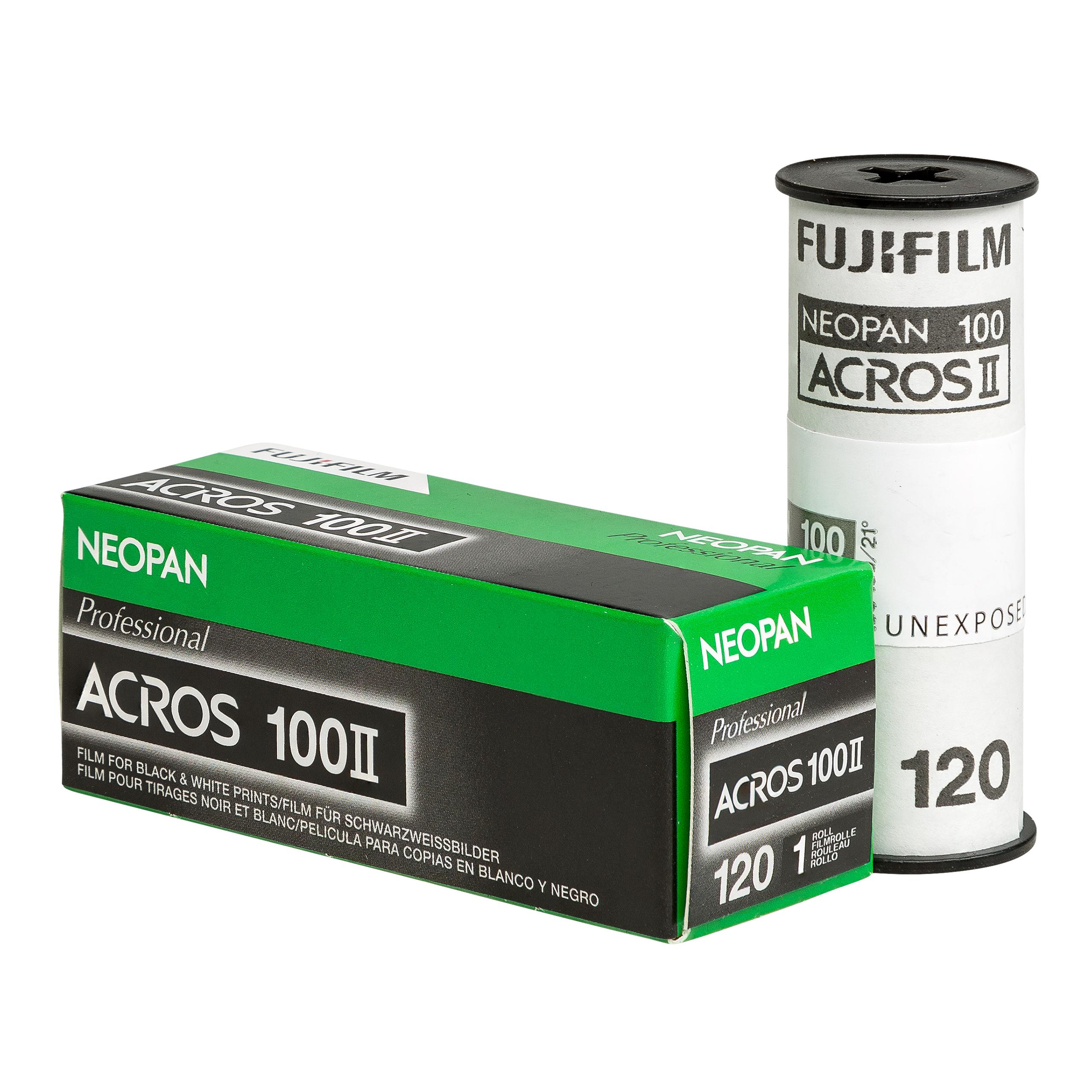 Fujifilm Neopan Acros II 100 – 120 Mittelformat Schwarzweißfilm (ISO 100, Rollfilm)