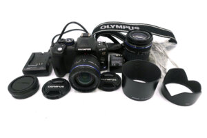 Olympus E-520 Set – Kamera mit Zuiko Digital 14–42mm 3.5–5.6 & 40–150mm 4.0–5.6