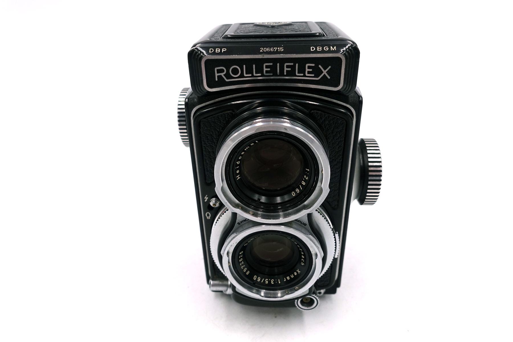 Rolleiflex 4x4 „Baby“ (1963) – mit Schneider Kreuznach Xenar 60mm f/3.5, Schwarz