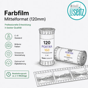 Farbfilmentwicklung (120mm, C-41)