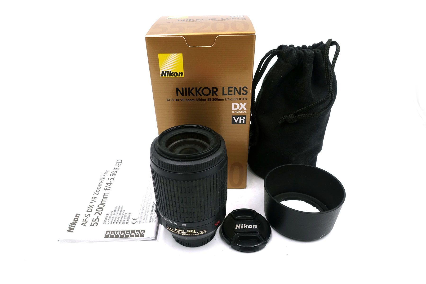 Nikon AF-S DX NIKKOR 55–200mm f/4–5.6G ED VR – Telezoomobjektiv für Nikon DX
