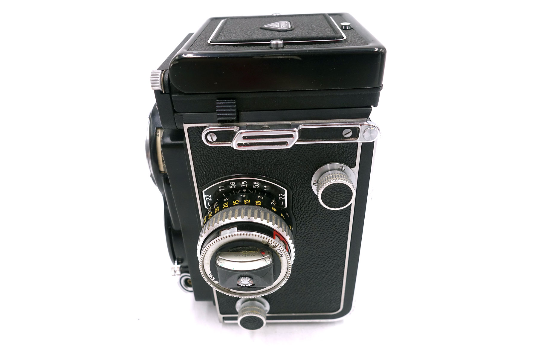 Rolleiflex T mit Carl Zeiss Tessar 75mm f/3.5 – Klassische analoge Mittelformat-TLR – Bild 6