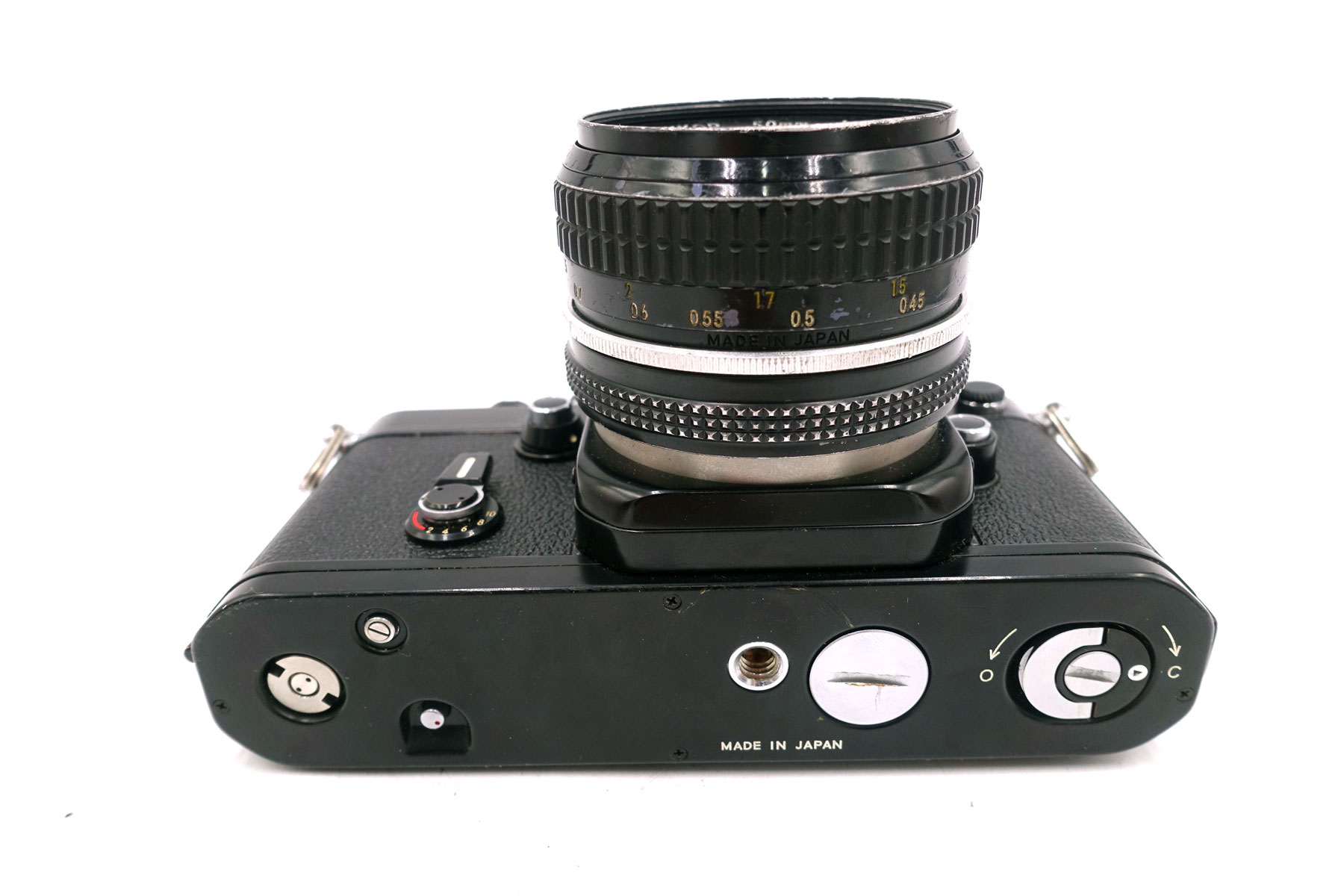Nikon F2 Schwarz mit Nikkor 50mm f/2.0 – klassische Profi-Spiegelreflexkamera mit lichtstarkem Standardobjektiv – Bild 7